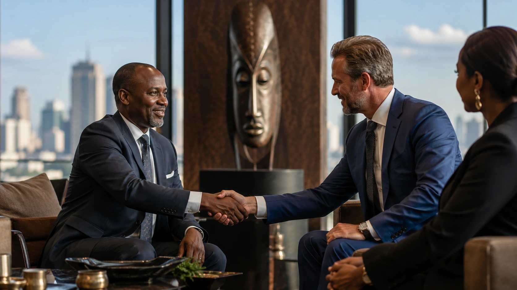 International business partnership